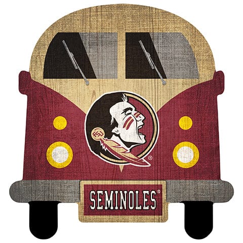 Fan Creations Team Bus Florida State 12" Team Bus Sign
