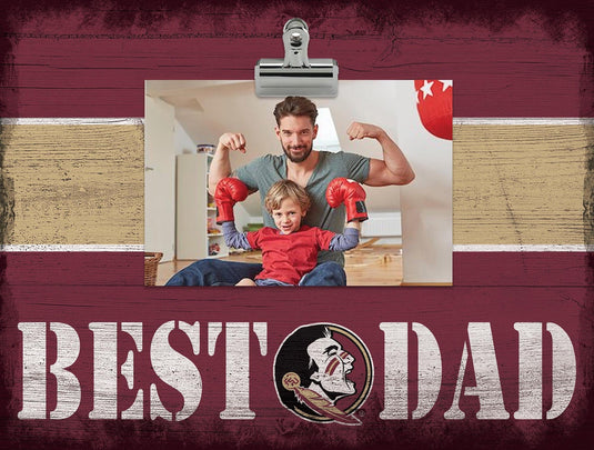Fan Creations Desktop Stand Florida State Best Dad With Stripe Clip Frame