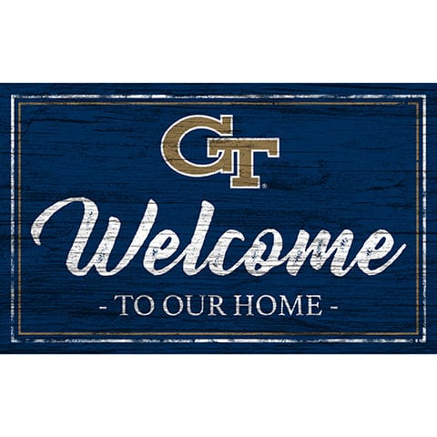 Fan Creations 11x19 Georgia Tech Team Color Welcome 11x19 Sign