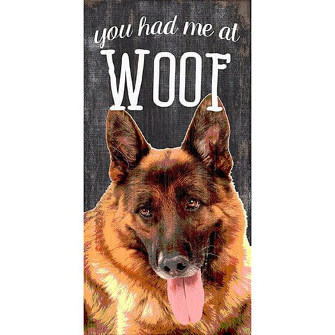 Load image into Gallery viewer, Fan Creations 6x12 Pet German Shepherd You Had Me At Woof 6x12
