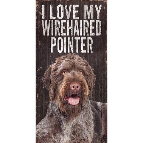 Load image into Gallery viewer, Fan Creations 6x12 Pet German Wirehaired Pointer I Love My Dog 6x12

