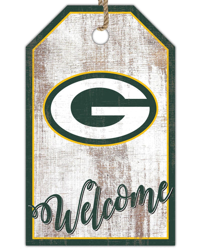 Fan Creations Holiday Home Decor Green Bay Packers Welcome 11x19 Tag