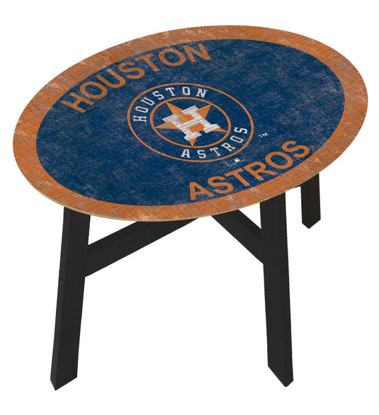 Fan Creations Home Decor Houston Astros  Distressed Side Table With Team Colors