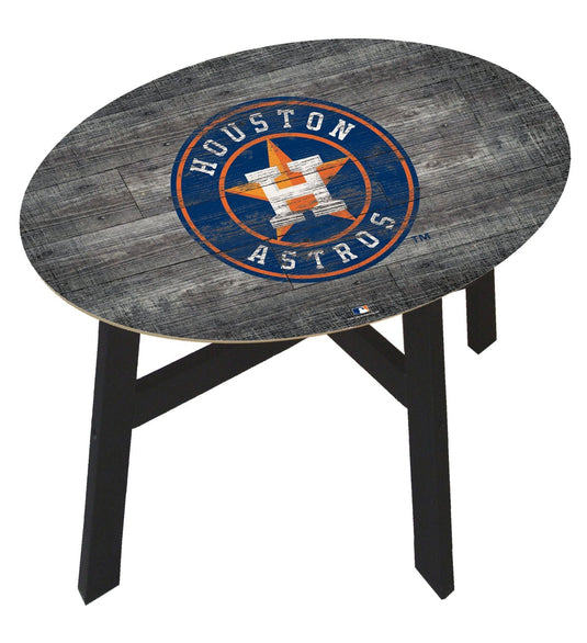 Fan Creations Home Decor Houston Astros  Distressed Wood Side Table