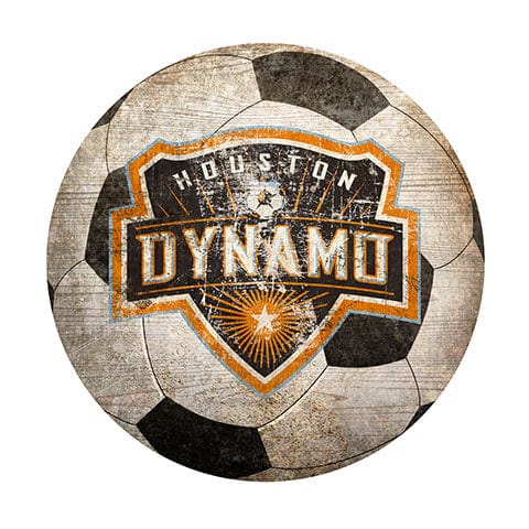 Fan Creations 12" Wall Art Houston Dynamo 12" Soccer Shaped Sign