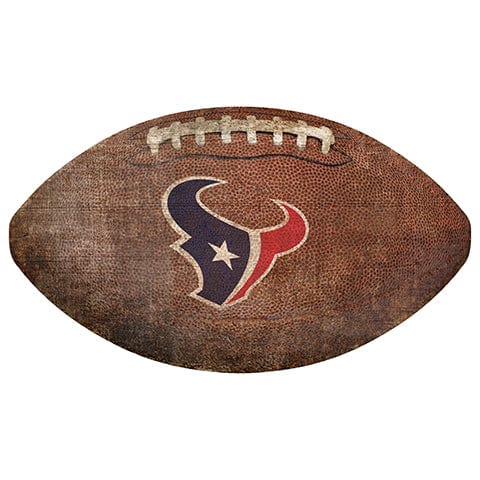 Fan Creations 12" Wall Art Houston Texans 12" Football Shaped Sign