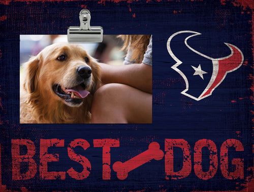 Fan Creations Desktop Stand Houston Texans Best Dog Clip Frame