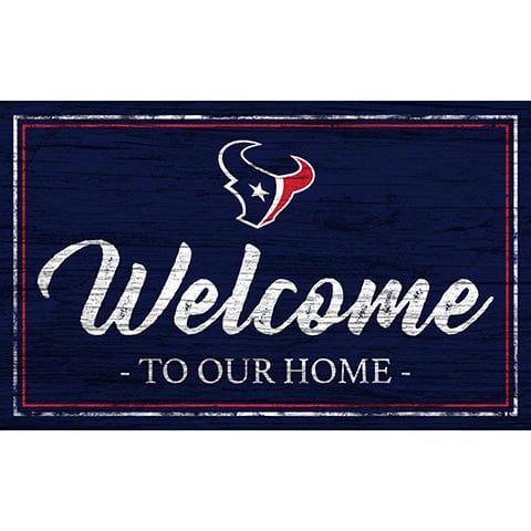 Fan Creations 11x19 Houston Texans Team Color Welcome 11x19 Sign