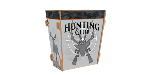 Fan Creations Functional Home Decor Hunting club waste basket large
