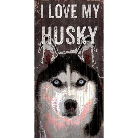 Fan Creations 6x12 Pet Husky I Love My Dog 6x12