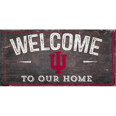 Fan Creations 6x12 Horizontal Indiana Welcome Distressed 6 x 12