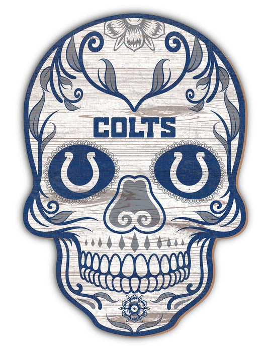 Fan Creations Holiday Home Decor Indianapolis Colts Sugar Skull 12in