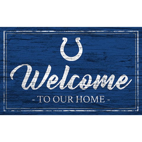 Fan Creations 11x19 Indianapolis Colts Team Color Welcome 11x19 Sign