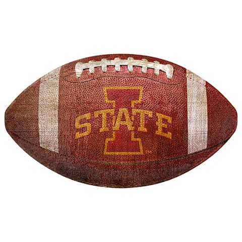 Fan Creations 12" Wall Art Iowa State 12" Football Shaped Sign