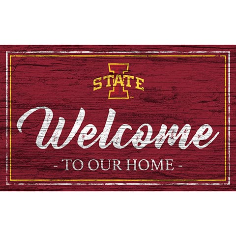Fan Creations 11x19 Iowa State Team Color Welcome 11x19 Sign
