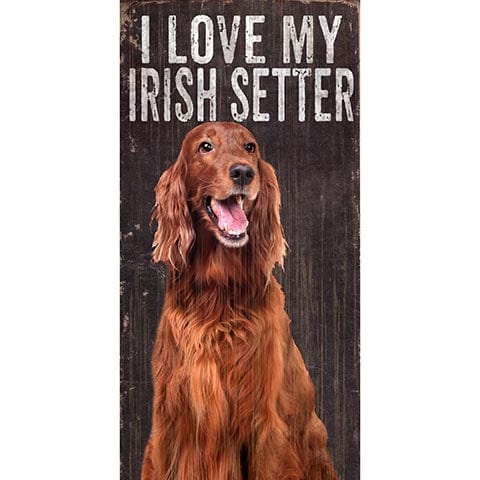 Fan Creations 6x12 Pet Irish Setter I Love My Dog 6x12