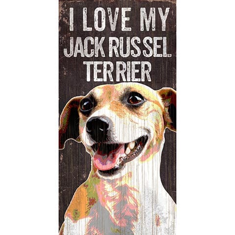 Fan Creations 6x12 Pet Jack Russell Terrier I Love My Dog 6x12