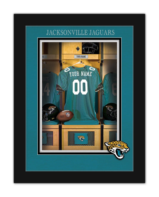 Fan Creations Wall Decor Jacksonville Jaguars Locker Room Single Jersey 12x16