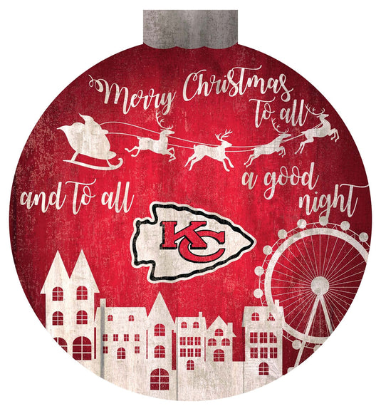 Fan Creations Holiday Home Decor Kansas City Chiefs Christmas Village 12in
