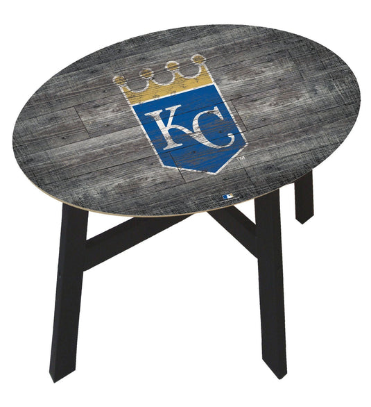 Fan Creations Home Decor Kansas City Royals  Distressed Wood Side Table