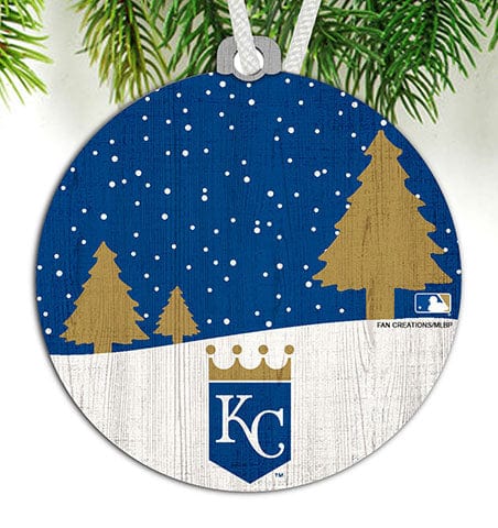 Fan Creations Ornament Kansas City Royals Snow Scene Ornament
