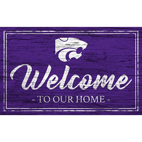 Fan Creations 11x19 Kansas State Team Color Welcome 11x19 Sign