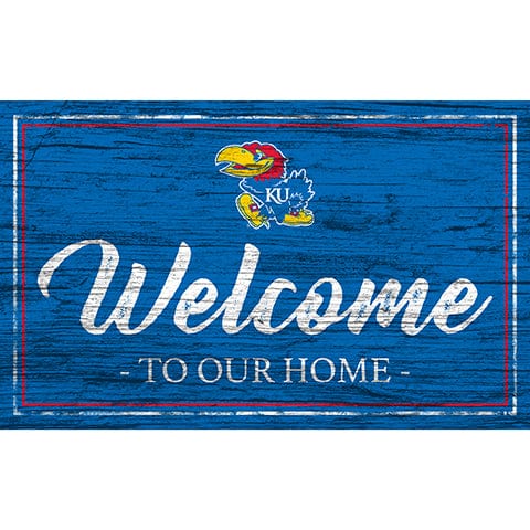 Fan Creations 11x19 Kansas Team Color Welcome 11x19 Sign