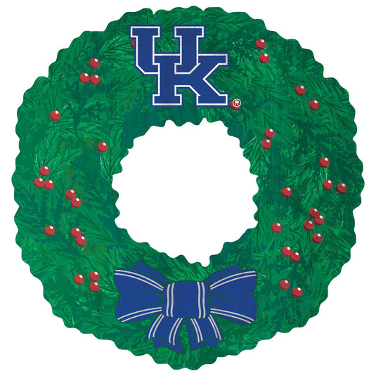 Fan Creations Holiday Home Decor Kentucky Team Wreath 16in
