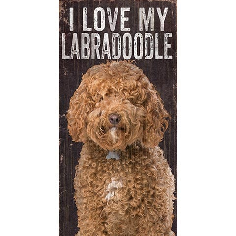 Fan Creations 6x12 Pet Labradoodle I Love My Dog 6x12