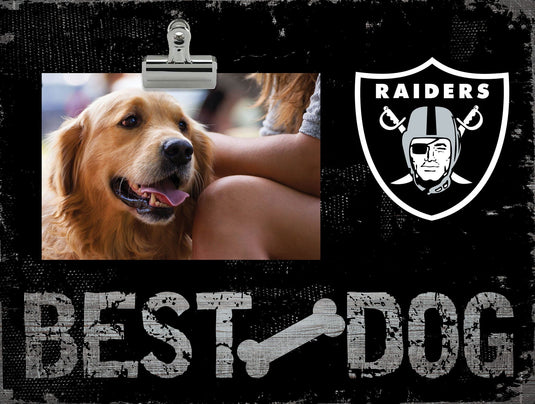 Fan Creations Desktop Stand Las Vegas Raiders Best Dog Clip Frame
