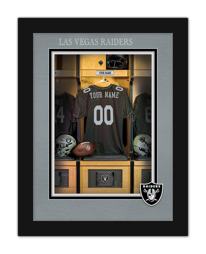 Fan Creations Wall Decor Las Vegas Raiders Locker Room Single Jersey 12x16