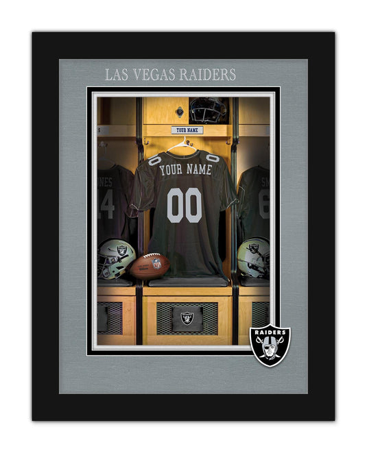 Fan Creations Wall Decor Las Vegas Raiders Locker Room Single Jersey 12x16