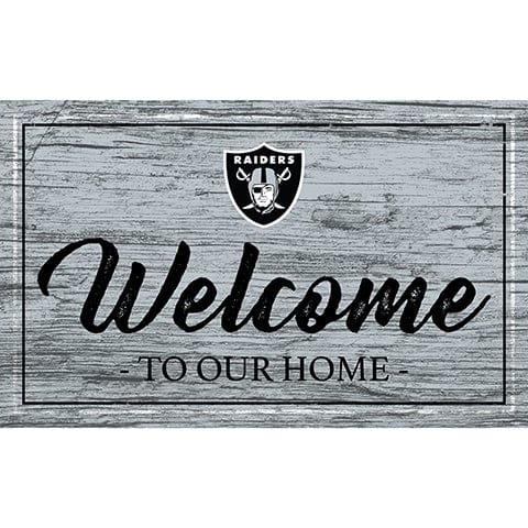 Fan Creations 11x19 Las Vegas Raiders Team Color Welcome 11x19 Sign