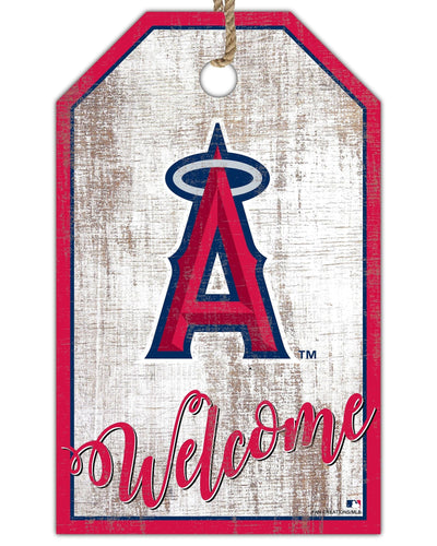 Fan Creations Holiday Home Decor Los Angeles Angels Welcome 11x19 Tag