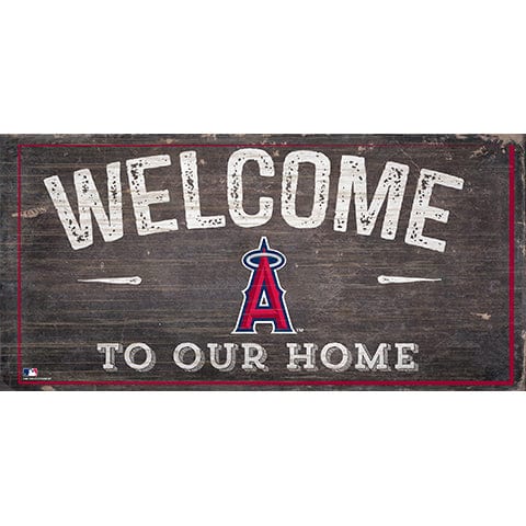 Fan Creations 6x12 Horizontal Los Angeles Angels  Welcome Distressed Sign