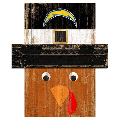 Fan Creations Large Holiday Head Los Angeles Chargers Turkey Head