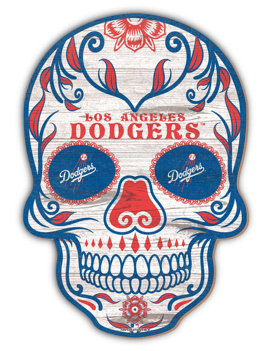 Fan Creations Holiday Home Decor Los Angeles Dodgers Sugar Skull 12in