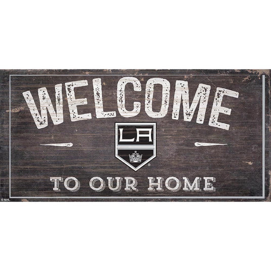 Fan Creations 6x12 Horizontal Los Angeles Kings Welcome Distressed 6x12