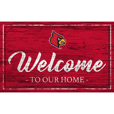 Fan Creations 11x19 Louisville Team Color Welcome 11x19 Sign