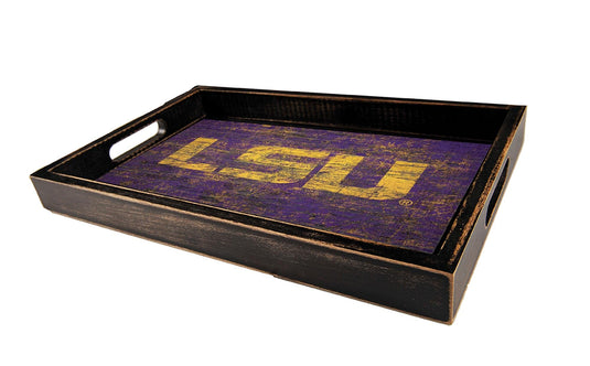 Fan Creations Home Decor LSU  Distressed Team Tray With Team Colors