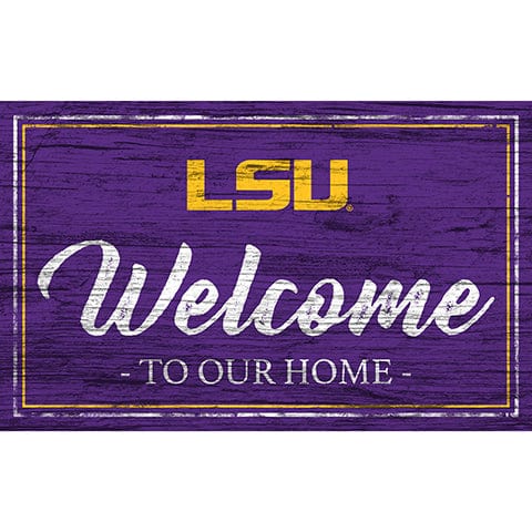 Fan Creations 11x19 LSU Team Color Welcome 11x19 Sign