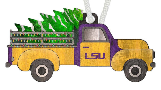 Fan Creations Holiday Home Decor LSU Truck Ornament