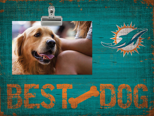 Fan Creations Desktop Stand Miami Dolphins Best Dog Clip Frame