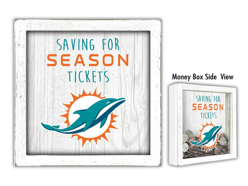 Fan Creations Desktop Stand Miami Dolphins Saving For Tickets Money Box