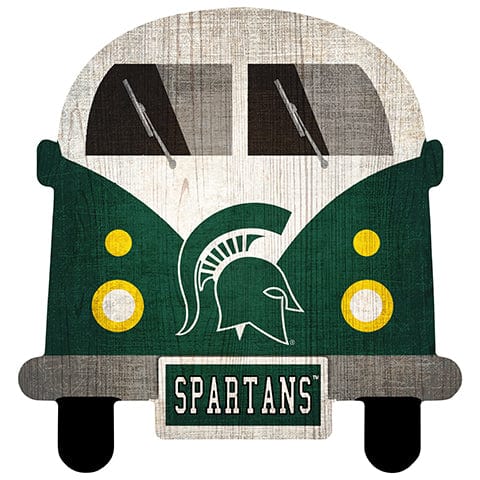 Fan Creations Team Bus Michigan State 12" Team Bus Sign