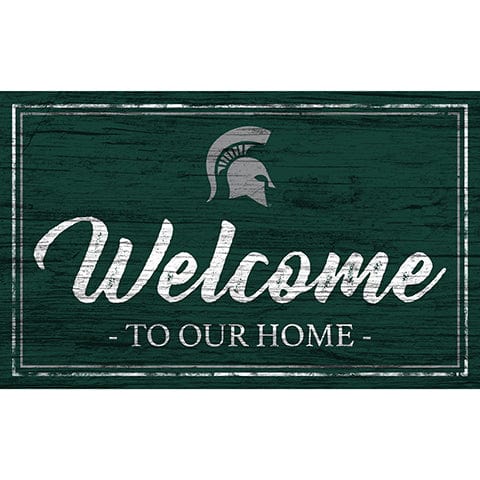 Fan Creations 11x19 Michigan State Team Color Welcome 11x19 Sign