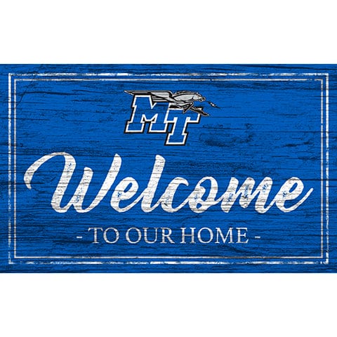 Fan Creations 11x19 Middle Tennessee Team Color Welcome 11x19 Sign