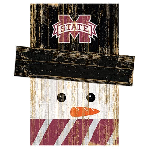 Fan Creations Large Holiday Head Mississippi State Snowman Head
