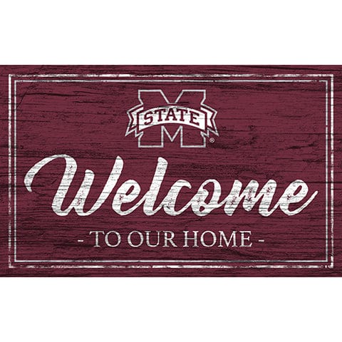 Fan Creations 11x19 Mississippi State University Team Color Welcome 11x19 Sign