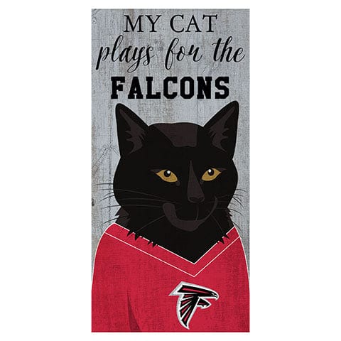 Fan Creations 6x12 Horizontal My Cat Plays For The Atlanta Falcons 6x12 Sign